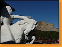 Monument indiánského náčelníka Crazy Horse, jak má po dokončení vypadat 